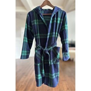 Kid’s Plaid Hooded Robe